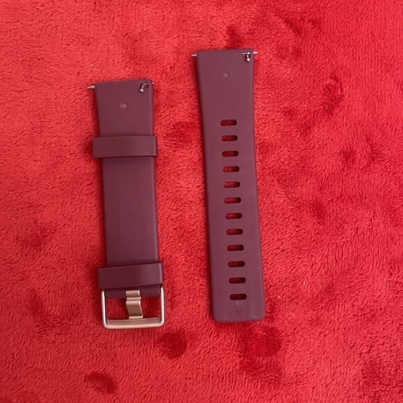 Quick Release Silicone Smart Watch Band Soft Strap Rubber Bracelet Burgundy 22mm - Picture 2 of 9